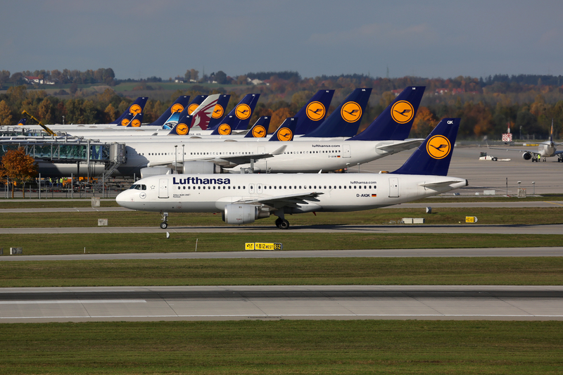 MUC Airport is a hub for Lufthansa airlines. 